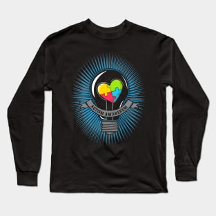 autism light bulb Long Sleeve T-Shirt